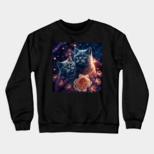 British Shorthair Galactic Art Crewneck Sweatshirt